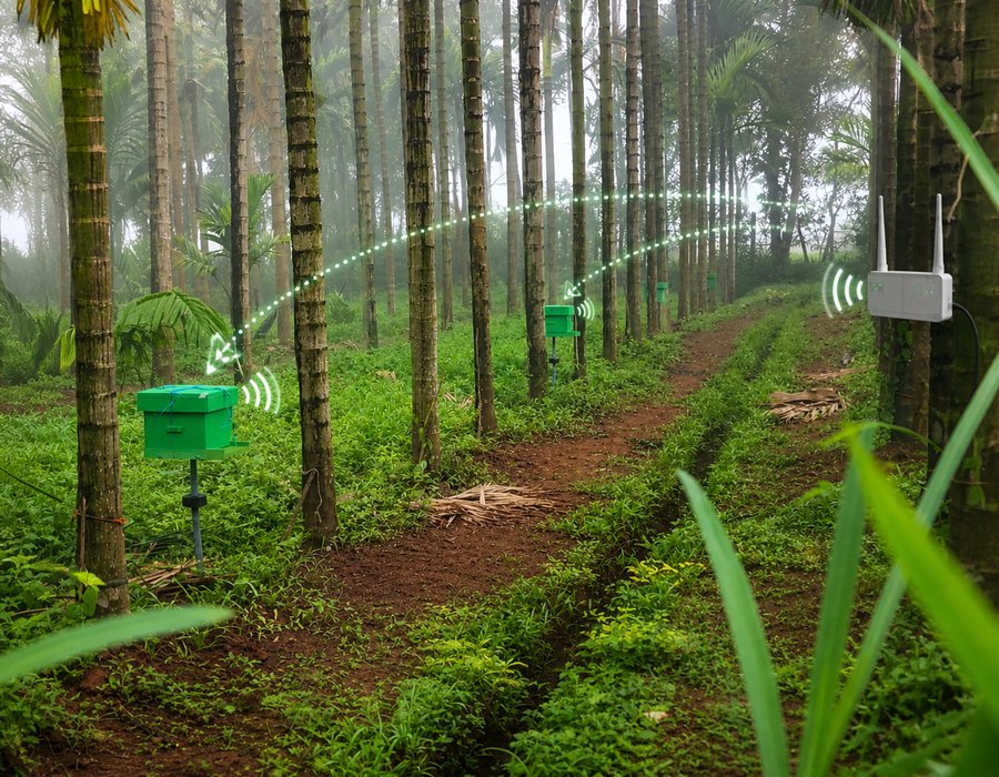 Aré Guḍi — areca palm farm in the Western Ghats