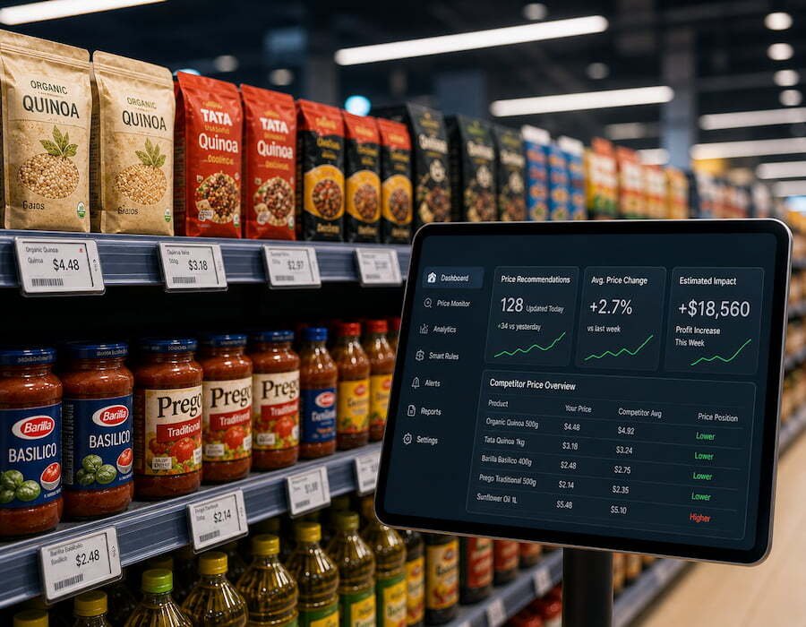 RapidPricer — retail shelf and dashboard